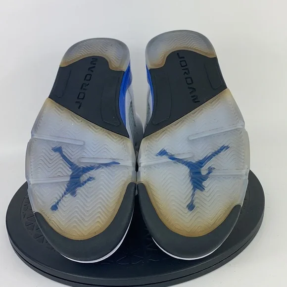 Nike Air Jordan 5 Retro 'Laney' 2013 White/Blue 136027-189 Men's Size 8 - Picture 10 of 12